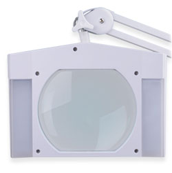 Table magnifier rectangular MG-9002LED-5D, dimmable