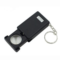 Hand-held magnifier NO.9584 [x45, d=21mm, glass] backlit