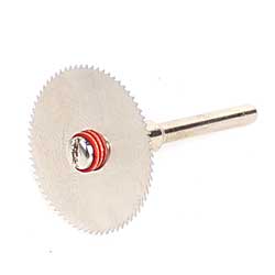  Cut-off disc toothed 22 x 0.3 mm with shaft