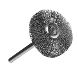 Radial steel brush 25mm on axis 3mm