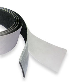Стрічка-липучка Velcro з клейовим шаром 3m [25мм х1м, пара] ЧОРНА
