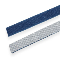 Лента-липучка двусторонняя Velcro  [10мм х1м] СИНЯЯ полимер