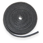 Лента-липучка двусторонняя Velcro  [10мм х1м] ЧЕРНАЯ полимер