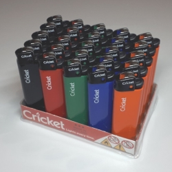 Flint gas lighter Cricket Original CR3  plastic assorted