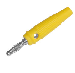 Banana fork 4mm CX-07 Yellow