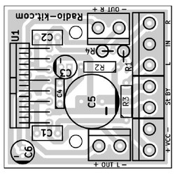 Радиоконструктор УНЧ 2х 30Вт на TDA7377 K161.1