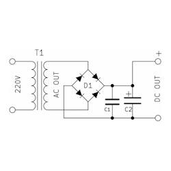 Module Voltage rectifier with diode bridge 8A M114