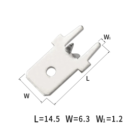 Knife terminal Plug to board 6.3 * 0.8mm