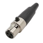 Cable socket<gtran/> mini XLR 3-pin female