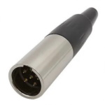 Plug to cable mini XLR 5-pin male