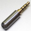 Штекер на кабель Sennheiser 4-pin 3.5mm эмаль Серебристый, тип А