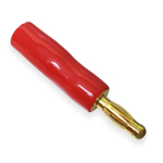 Banana fork 4mm in a case Red