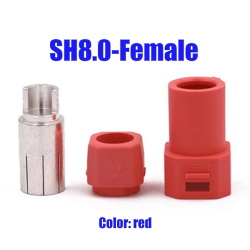 Разъем аккумуляторный SH8.0U-F.S.R AS250 Female Red