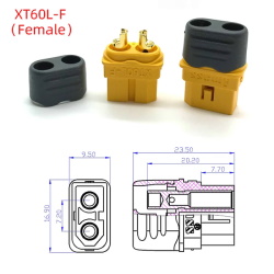 Battery connector XT60L-F.G.Y. Female