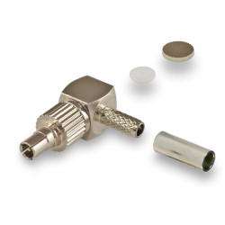 Connector CRC9/TS9 male angled 90°for RG174 cable