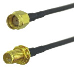 Extension cable<gtran/> RP-SMA male - RP-SMA female RG-174 3m<gtran/>