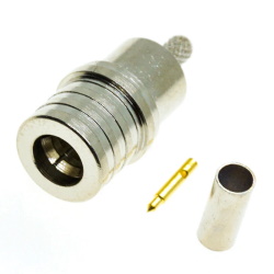 Connector QMA male for RG174 cable