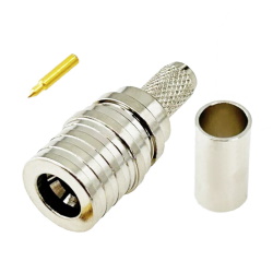 Connector QMA male for RG58 cable