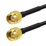 Adapter cable<gtran/> RP-SMA male - RP-SMA male RG-174 3m<gtran/>