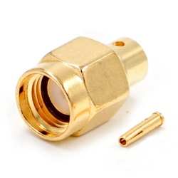 RF connector RP-SMA-JB3 male to RG402 cable
