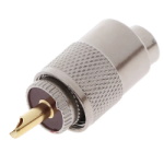 RF connector PL259 U-113F UHF male to RG58 cable