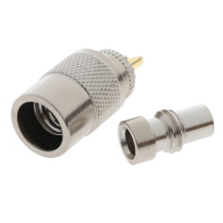 RF connector PL259 U-113F UHF male to RG58 cable