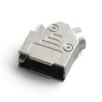 Connector housing H 9 (for 9 PIN) D-SUB angled 45°metal