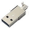 Вилка USB-304 MA 2.0 на кабель, золочені контакти.