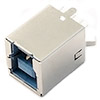 Гніздо<gtran/> USB-30-02-FD-180 тип B на плату прямою DIP<gtran/>