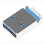 Fork USB-30-01-FS to type 1 SMD board