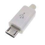 Fork  USB-Micro in case on cable white ver. 2