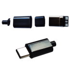 Вилка USB Type-C 3pin в корпусе на каб. черн. CN-01-04A</ntran>
