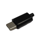 Fork USB Type-C 16pin на кабель черная CN-70-06