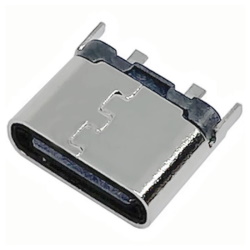 Гніздо USB Type-C 2pin H=6.5mm пряме CN-48-06
