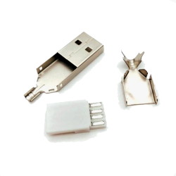 Fork USB тип A на кабель мет. корпус CN-17-04