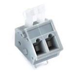 Screwless terminal block WJ243A-5.0-02P-11A-00A Gray