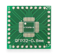 Prototype board QFN32 / TQFP 32