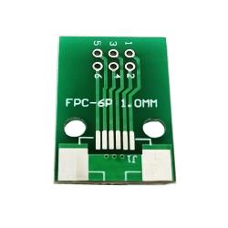 Printed board with connector FFC/FPC-6P pitch 0.5mm