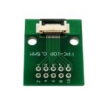 Printed board with connector  FFC/FPC-10P pitch 0.5mm