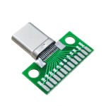 Printed board with connector USB Type-C male USB3.1