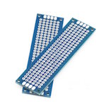Double-sided board layout 2cmX8cmX1.6mm pitch 2.54 mask blue