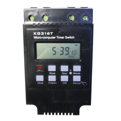 Time relay KG316T (rev. 1) 220V AC black color