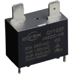 Реле QY102F-024DC-HS 20A 1A coil 24VDC