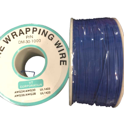 Installation wire 30 AWG solid blue on a 250m reel