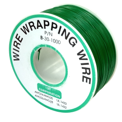 Installation wire 30 AWG solid green on a 250m reel