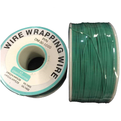Installation wire 30 AWG solid green on a 250m reel