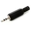 Plug to cable 3.5mm 3-pin stereo plastic