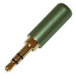 Штекер на кабель Sennheiser 3-pin 3.5mm эмаль Зеленый