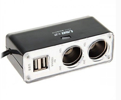 Разветвитель прикуривателя WF-0030 с зарядкой USB [12-24В, ток заряда до 1А]