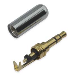 Штекер на кабель Sennheiser 3-pin 3.5mm эмаль Серебристый, тип Б